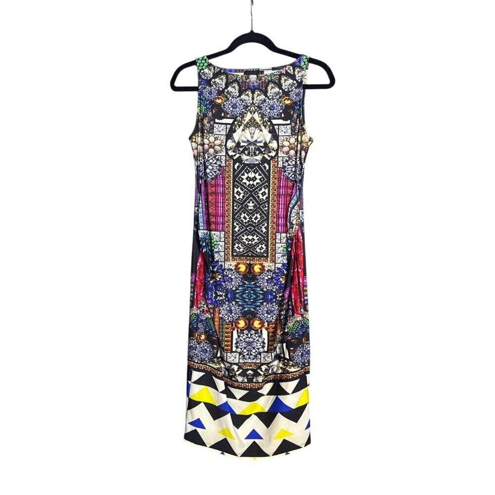 Asos Maternity Multicolor Patterned Sleeveless Bodycon Dress Size 4